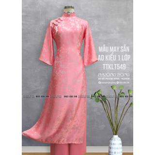 Áo Dài Phom Trẻ Gấm Lụa Phom Suông TTKLT549